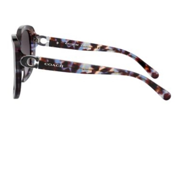 Women’s Coach Square Sunglasses/BlueTortoise - Picture 3 of 8